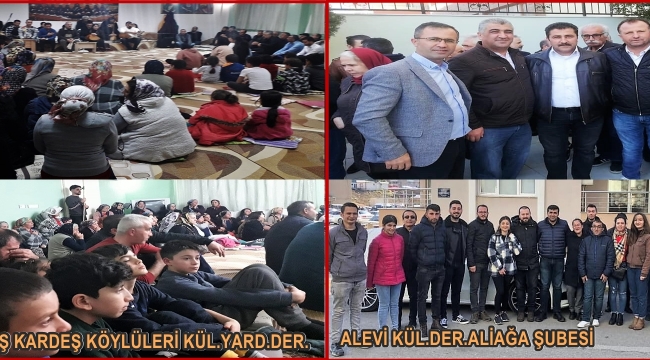 ALİAĞA'DAKİ ALEVİLER ÖNCE ORUÇ TUTTU ARDINDAN HAYIR YAPTI