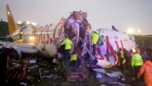 İZMİR-İSTANBUL UÇAĞI PİSTTEN ÇIKTI