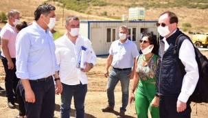 9 EYLÜL ÜNİVERSİTESİ SEKRETERİ HASTANE İNŞAATINDA İNCELEMELERDE BULUNDU.