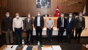 TUNÇ SOYER İLÇE BELEDİYE BAŞKANLARIYLA GÖRÜŞTÜ