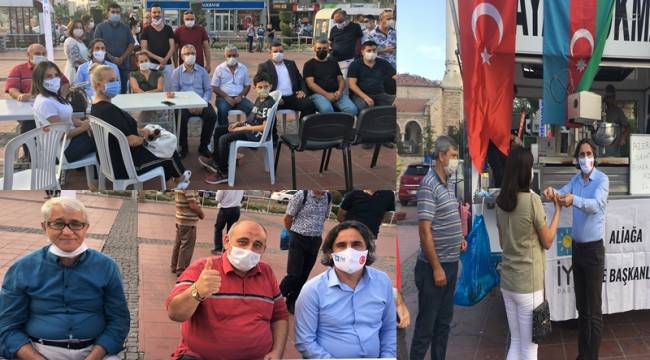 ALİAĞA İYİ PARTİ'DEN AZERBAYCAN ŞEHİTLERİ İÇİN LOKMA HAYRI