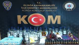 ALİAĞA EMNİYETİNDEN KAÇAK İÇKİ OPERASYONU