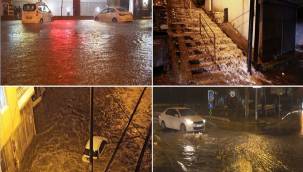 AKŞAM BAŞLAYAN SAĞANAK YAĞIŞ İZMİR'İ YİNE FELÇ ETTİ