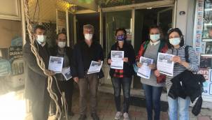 ASBESTLİ GEMİNİN ALİAĞA'YA GELMEMESİ İÇİN ÇEVRE ÖRGÜTLERİ BİLDİRİ DAĞITTI