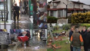 KEMERALTI'NI YAĞMUR,ÇEŞME'Yİ HORTUM VURDU