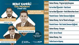 ALİAĞA BELEDİYESİ'NDEN BERAT KANDİLİ'NE ÖZEL PROGRAM