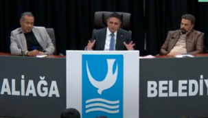 ALİAĞA BELEDİYE MECLİSİNDE TANSİYON YÜKSEKTİ
