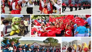 ALİAĞA'DA ÇOCUKLARIN 23 NİSAN COŞKUSU