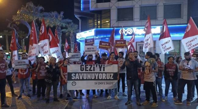 GEZİ DAVASI KARARLARI İZMİR'DE PROTESTO EDİLDİ
