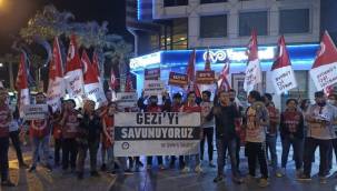 GEZİ DAVASI KARARLARI İZMİR'DE PROTESTO EDİLDİ
