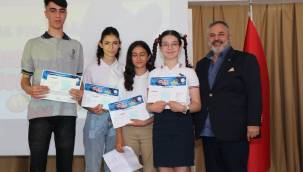 İMEAK DTO'NUN YARIŞMALARINDA DERECEYE GİREN ÖĞRENCİLER İÇİN TÖREN DÜZENLENDİ