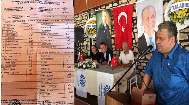 ALİAĞA MEMLEKET PARTİSİ'NDE TAYFUN AR GÜVEN TAZELEDİ