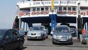 İZMİR'DE ARABALI VAPUR ÜCRETLERİNE BİR ZAM DAHA
