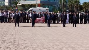 GAZİLER GÜNÜ DOLAYISIYLA ALİAĞA'DA TÖREN DÜZENLENDİ