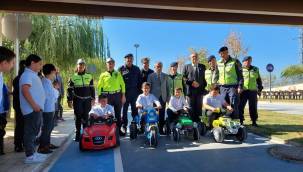 ALİAĞA Y.MAHALLE'DE BULUNAN TRAFİK PARKI'NDA EĞİTİMLER BAŞLADI