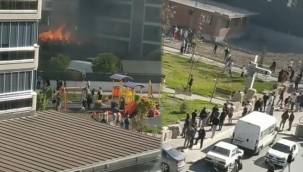 İZMİR'DEKİ ÖĞRENCİ YURDUNDA YANGIN ÇIKTI