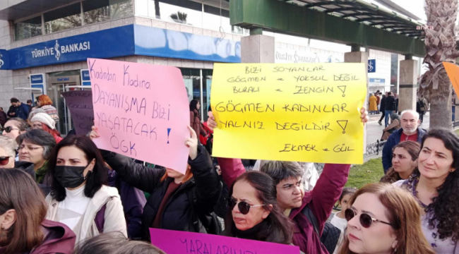 İZMİRLİ KADINLAR HÜKÜMETİ PROTESTO ETTİ