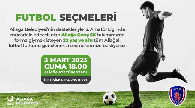 FUTBOL TUTKUNU ALİAĞALI GENÇLER İÇİN FIRSAT!