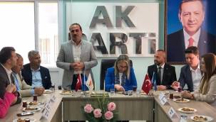 AK PARTİ HEYETİ TEŞEKKÜR İÇİN ALİAĞA'YA GELDİ