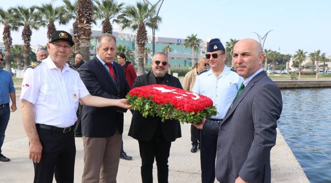 ALİAĞA'DA İLK KEZ "KILAVUZ KAPTANLARI HAFTASI" KUTLANDI VE MESLEK ŞEHİTLERİ ANILDI