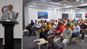 ALİAĞA'DA İNŞAAT SEKTÖRÜ DEPREM SEMİNERİNDE BİRARAYA GELDİ