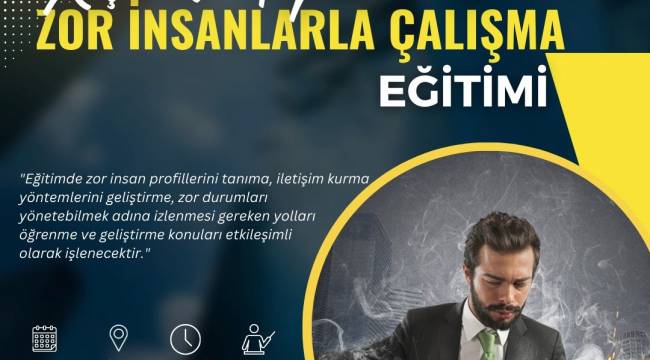 ALTO'NUN "KİŞİLİK TİPLERİ VE ZOR İNSANLARLA ÇALIŞMA EĞİTİMİ" CUMA GÜNÜ YAPILACAK