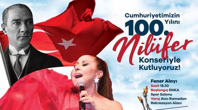 CUMHURİYETİN 100.YILINDA ALİAĞA'DA NİLÜFER KONSERİ