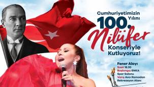 CUMHURİYETİN 100.YILINDA ALİAĞA'DA NİLÜFER KONSERİ