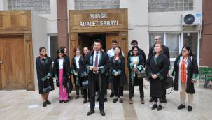 ALİAĞALI AVUKATLARDAN PROTESTO 