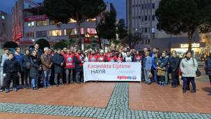 EĞİTİM-İŞ'TEN "KARANLIKTA"EĞİTİME TEPKİ!