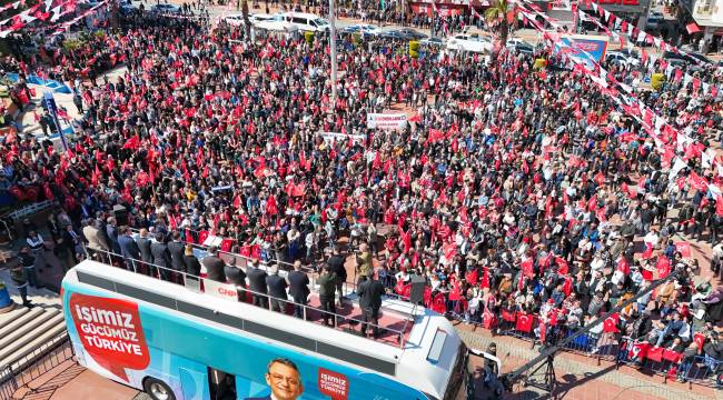 MANSUR YAVAŞ ANKARA'DAN,ÖZGÜR ÖZEL ALİAĞA'DAN SESLENEREK "TÜM BELEDİYELERİMİZ İLE ÇAĞATAY GÜÇ'E DESTEK VERECEĞİZ" DEDİ