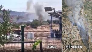 FOÇA VE MENEMEN'DEKİ YANGINLAR KORKUTTU