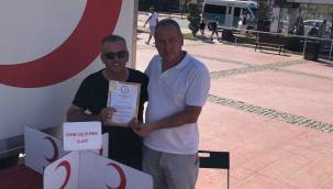 ALİAĞALI VATANDAŞA KIZILAY'DAN ALTIN MADALYA