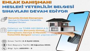 ALTO'DA SORUMLU EMLAK DANIŞMANLIĞI MESLEKİ YETERLİLİK SINAVI BAŞVURULARI DEVAM EDİYOR