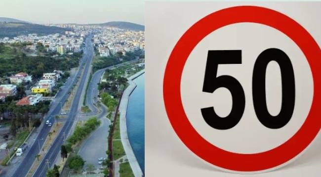 ALİAĞALILAR DİKKAT! BU GÜZERGAHTA HIZ SINIRI 50 KM