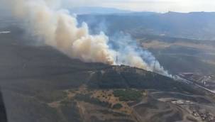 HOROZGEDİĞİ'NDEKİ YANGIN GÜÇLÜKLE SÖNDÜRÜLDÜ