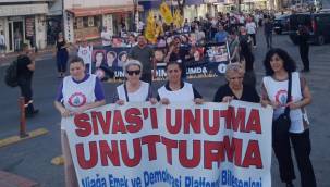 ALİAĞA'DA SİVAS KATLİAMI UNUTULMADI