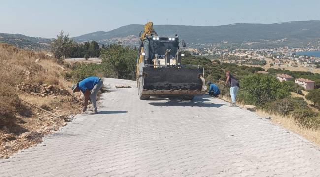 BÜYÜKŞEHİR ALİAĞA'NIN KÖYLERİNDEKİ ÇALIŞMALARINA DEVAM EDİYOR