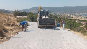 BÜYÜKŞEHİR ALİAĞA'NIN KÖYLERİNDEKİ ÇALIŞMALARINA DEVAM EDİYOR