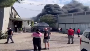 ALİAĞA'DAKİ YANGIN KORKUTTU