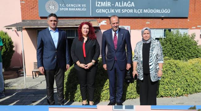 MHP MİLLETVEKİLİ OSMANAĞAOĞLU ALİAĞA'YA GELDİ