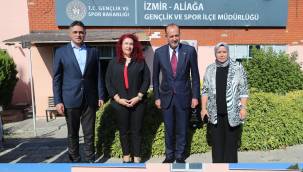 MHP MİLLETVEKİLİ OSMANAĞAOĞLU ALİAĞA'YA GELDİ