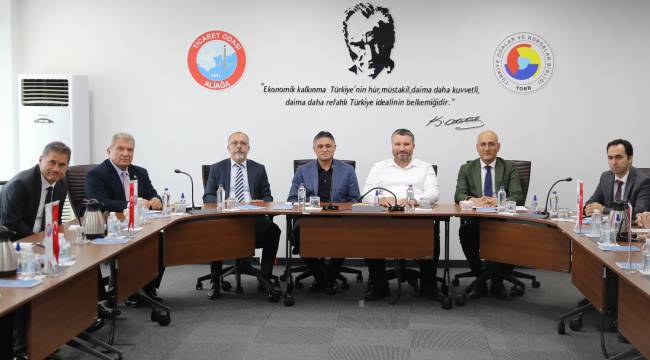 SANAYİ VE TEKNOLOJİ BAKAN YARDIMCISI ORUÇ BABA İNAN, ALİAĞA'DA YATIRIMCILARLA BİR ARAYA GELDİ
