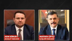 İÇİŞLERİ BAKANI VE ADALET BAKANI DEĞİŞTİ