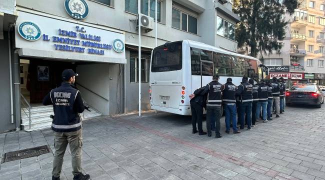 İZMİR'İN İKİ İLÇESİNE ÇÖKEN ÇETEYE OPERASYON!