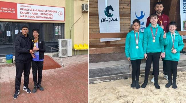 ALİAĞA'NIN ÖZEL SPORCULARINDAN ÇİFTE ŞAMPİYONLUK