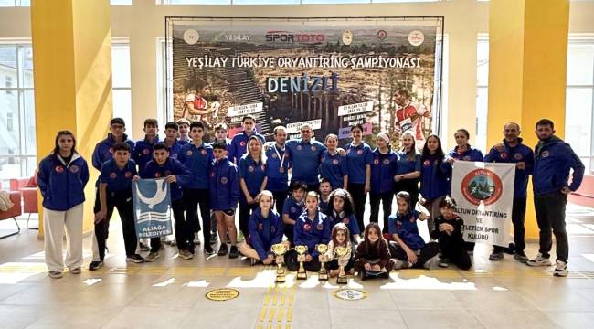 ALİAĞALI ORYANTİRİNGCİLER DENİZLİ'DEN TÜRKİYE DERECELERİ İLE DÖNDÜ