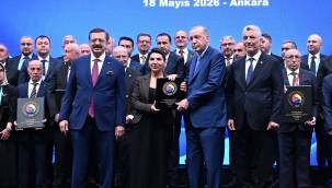 ALTO GENEL SEKRETERİ SEZEN AKYILDIZ GÜRGEN'E CUMHURBAŞKANINDAN PLAKET
