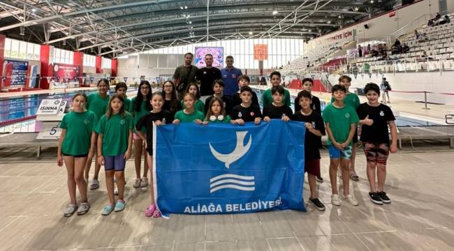 ALİAĞALI YÜZÜCÜLER SAMSUN'DA BAŞARILARIYLA GURURLANDIRDI
